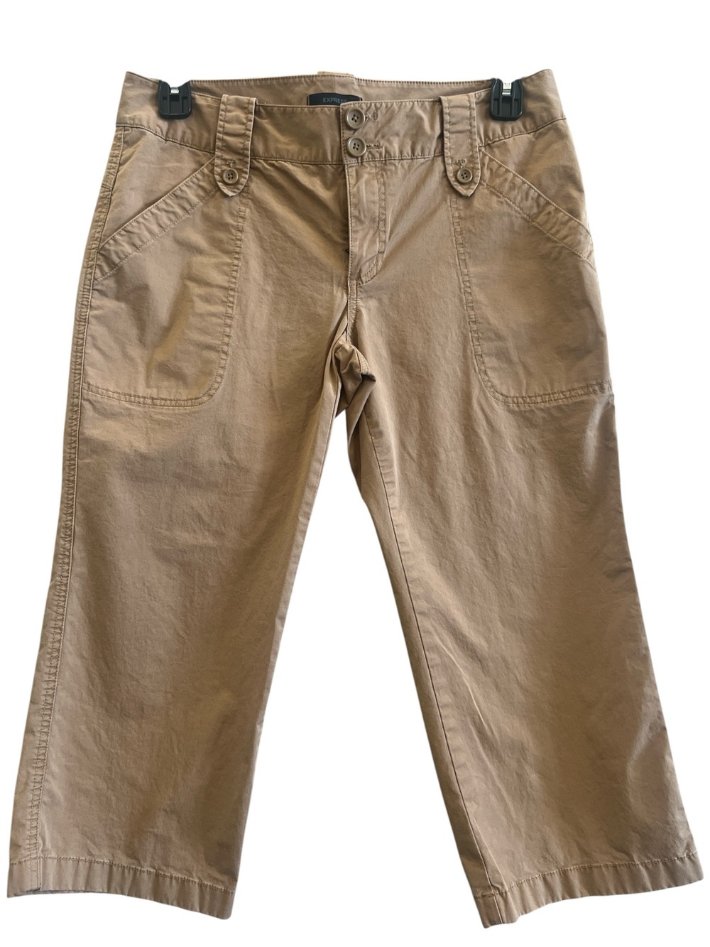 Express Women's Warm Tan Cropped Pants